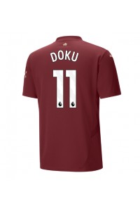 Manchester City Jeremy Doku #11 Fotballdrakt Tredje Klær 2024-25 Korte ermer